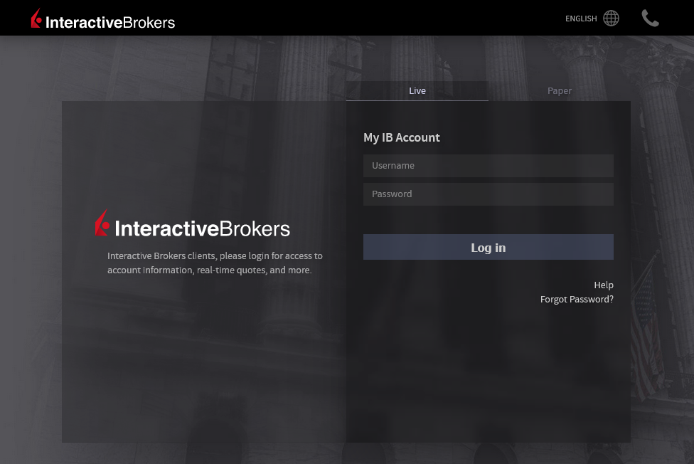 Login Interactive Brokers