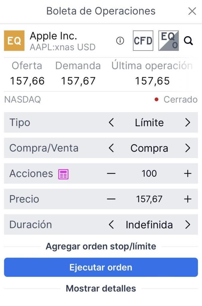Operativa BisonTrade App