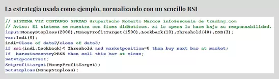 Estrategia Normalizando Mediante RSI