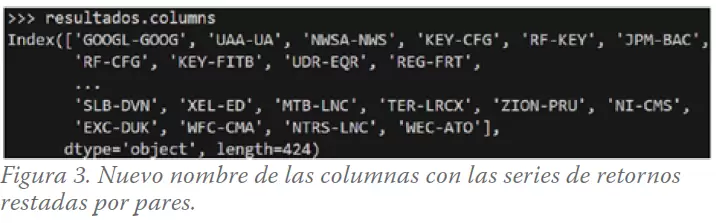 Cambio Columnas Retornos
