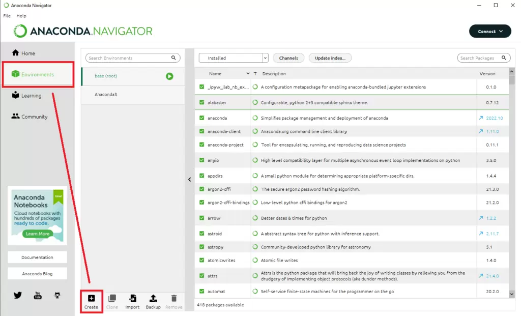 Anaconda Entorno Virtual