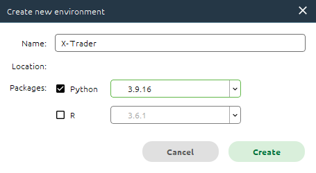 Anaconda Entorno Virtual XT