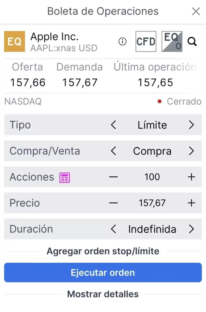 Operativa BisonTrade App